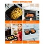 3Pcs Moule Silicone Air Fryer, Moule Air Fryer pour Ninja Foodi Flex 10,4 L AF500EU, Accessoires Air Fryer Ninja 10,4 L, Silicon