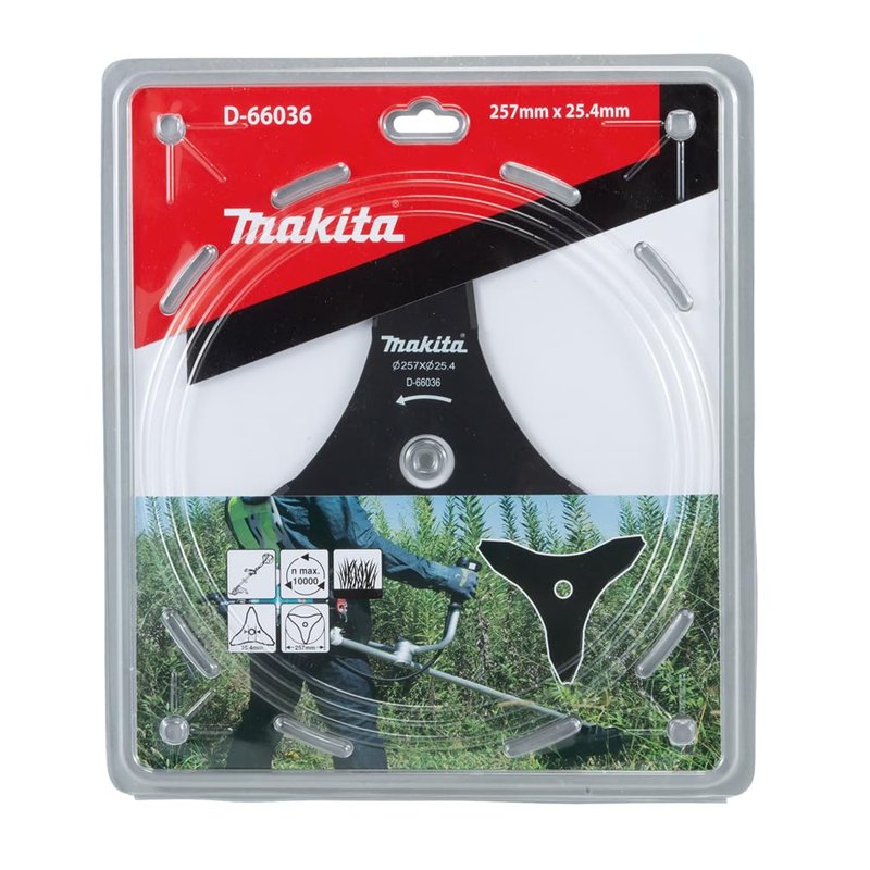 Image secondaire de Lames 3 dents pour débrousailleuse Ø 255 mm DUR368/369 - MAKITA D-66036