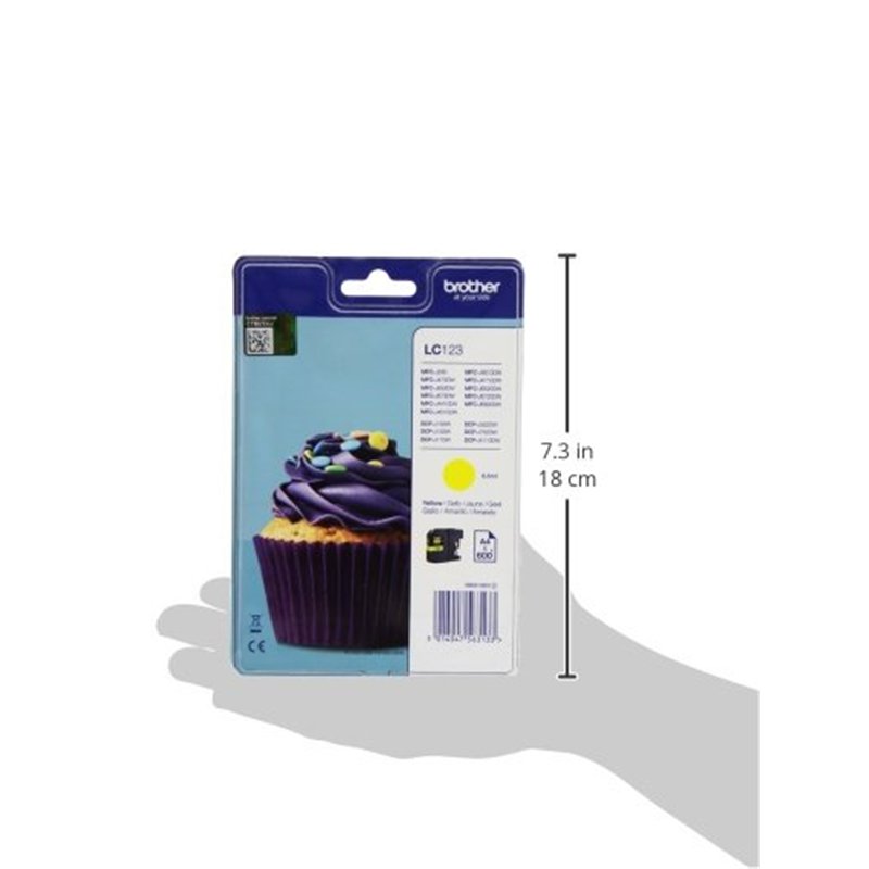 Image secondaire de Brother LC-123YBP Cartouche d'encre Jaune