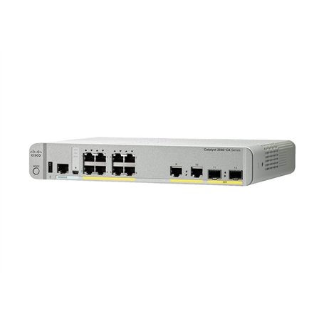 Cisco Catalyst 3560CX-8TC-S - Commutateur - Géré - 8 x 10/100/1000 + 2 x SFP Gigabit combiné - Ordinateur de Bureau, Montable su