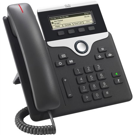 CISCO 7811 téléphone Fixe Noir, Argent 1 Lignes LED