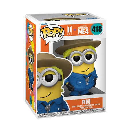 Funko Pop! Rocks: Minions X BTS - RM - BTS + Minions - Figurine en Vinyle à Collectionner - Idée de Cadeau - Produits Officiels