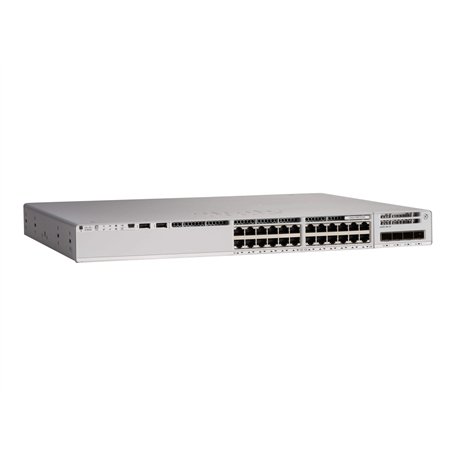Cisco Catalyst 9200L Géré L3 Gigabit Ethernet (10/100/1000) Connexion Ethernet, supportant l'alimentation via ce port (PoE) Gris