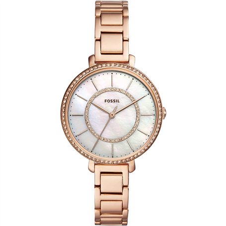 Fossil Montre Jocelyn à trois aiguilles en acier inoxydable doré rose ES4452