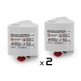 Moulinex Lot de 2 Cartouches Anti-Calcaire Fers Simply and Purely XD9030E0 Blanc