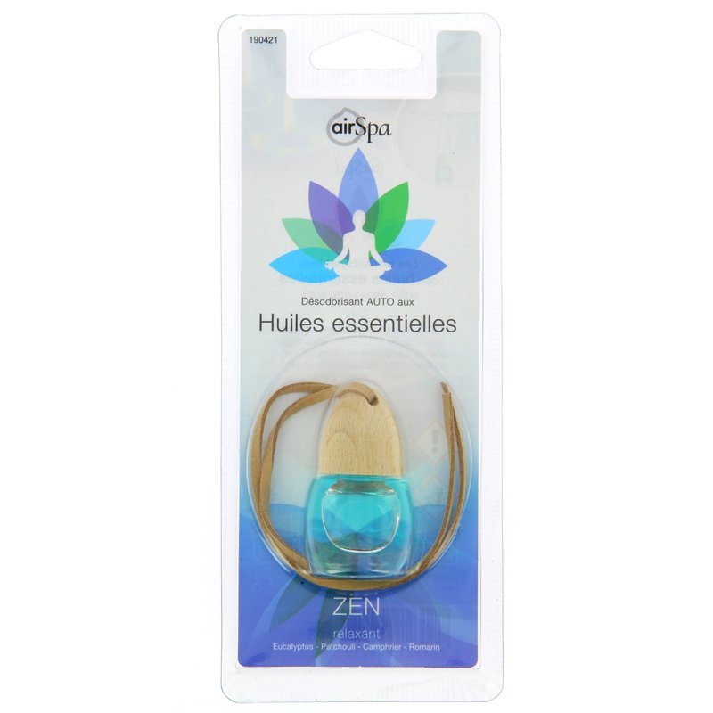 Image secondaire de AIR SPA Flacon Parfum Désodorisant À Base D'Huile Essentielles Zen 190421, Bleu