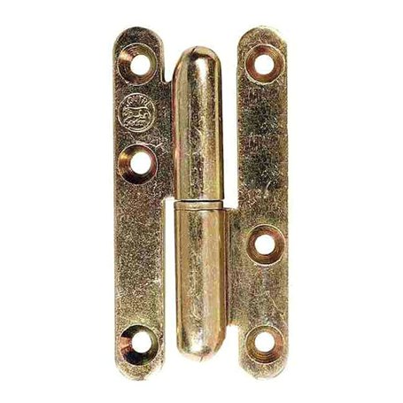 Industrielle De Sedan - Paumelle Bout Rond 80X40 Bichromate Gauche