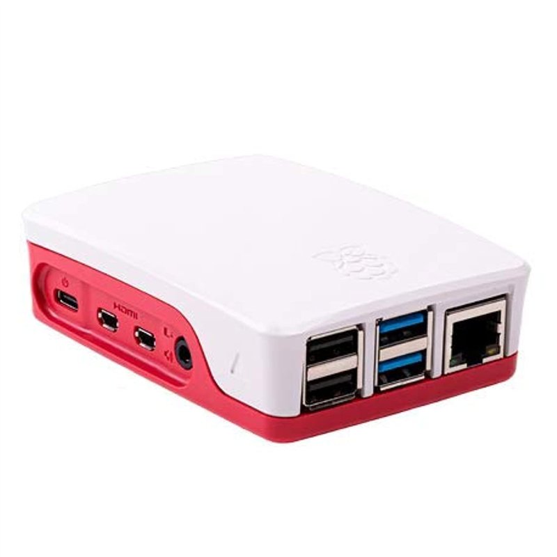 Raspberry Carcasa Blanca/Roja para Raspberry Pi 4