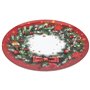Feeric lights & christmas - Assiette de présentation "soir de noël" d33cm motif couronne