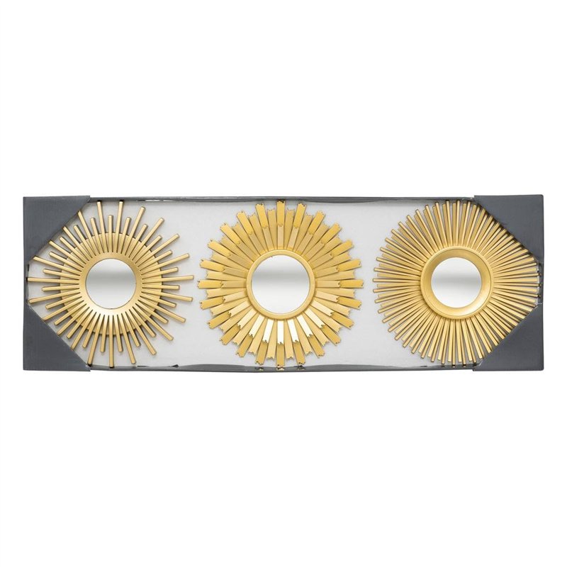 Image secondaire de Atmosphera - Lot de 3 miroirs amed d25cm Or