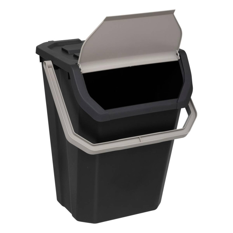 Image secondaire de 5five - poubelle de tri 37l en plastique noir