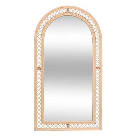 Atmosphera - Miroir Arche Anahi rotin Marron 87x47cm