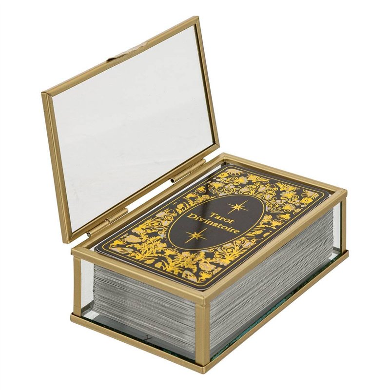 Image secondaire de Atmosphera - Jeu de Tarot Little cotage Verre doré l13cm