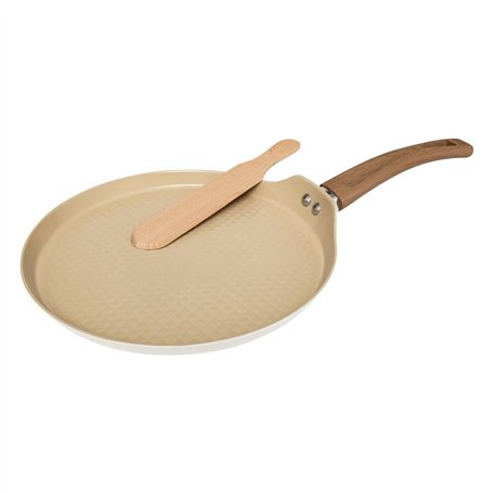 5five - crépière harmony d26cm en aluminium forgé beige