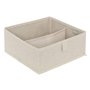 5five - rangement tiroir groomy 2 compartiments beige 24x10,2cm