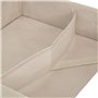 5five - rangement tiroir groomy 2 compartiments beige 36x36cm