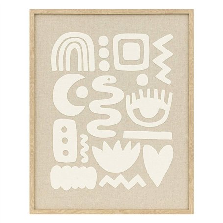 Atmosphera - Déco Murale 3D Petra Beige 40x50cm