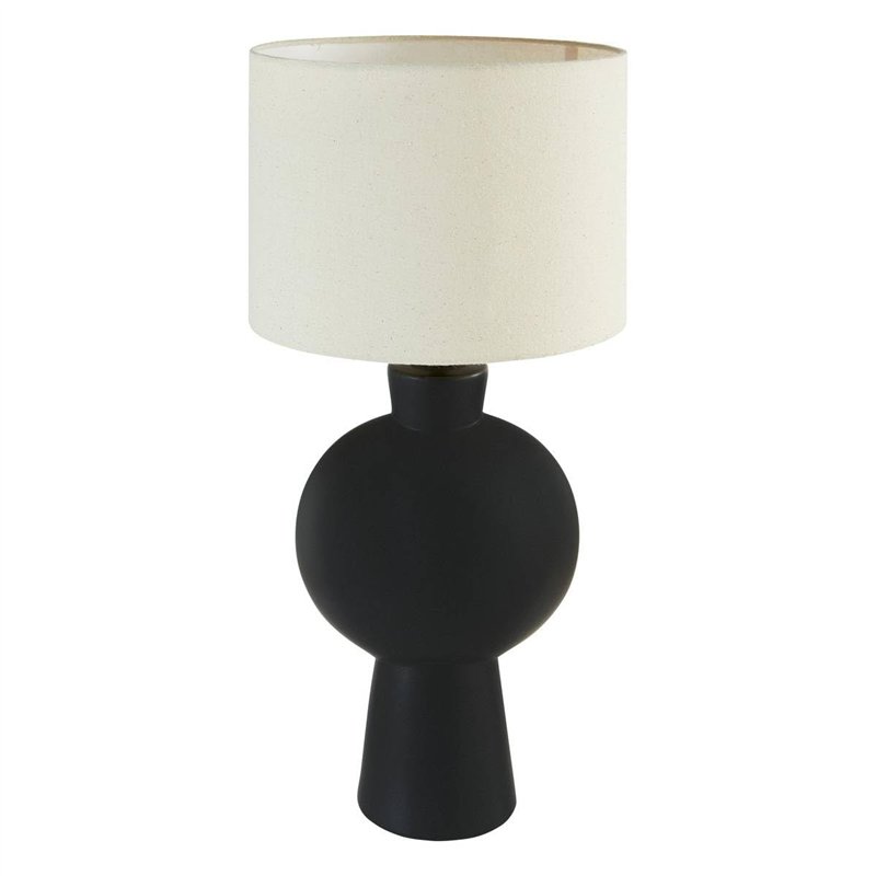 Atmosphera - Lampe à poser yulia noir h59cm