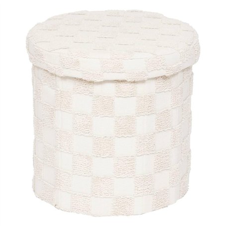 Atmosphera - Pouf pli Rond tufte pasti BLC