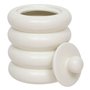 Atmosphera - Boîte déco Mike céramique Blanc 14,711,2cm
