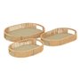 Atmosphera - 3 plateaux ali beige 39x28x5,7cm