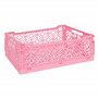 Atmosphera - Cagette Pliante arry Rose 40x30x15cm