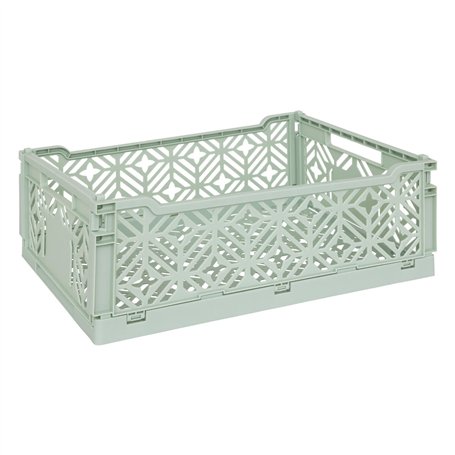 Atmosphera - Cagette Pliante arry Vert Clair 40x30x15cm