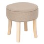 Atmosphera - Tabouret Adriel peuplier Beige d35x35cm