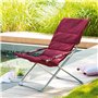 Hespéride - Fauteuil Relax de Jardin Milos Bordeaux