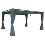 Jeu de 4 Rideaux pour tonnelle Palmeira 4 x 3 m Ardoise