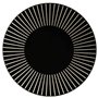 Assiette plate Sun - Diam. 27 cm - Noir