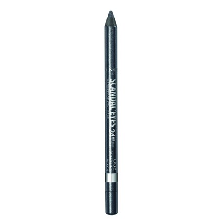 Rimmel - Crayon Khôl Scandaleyes Waterproof - Couleur intense - Texture Douce - 002 Sparkling Black - 1,3gr