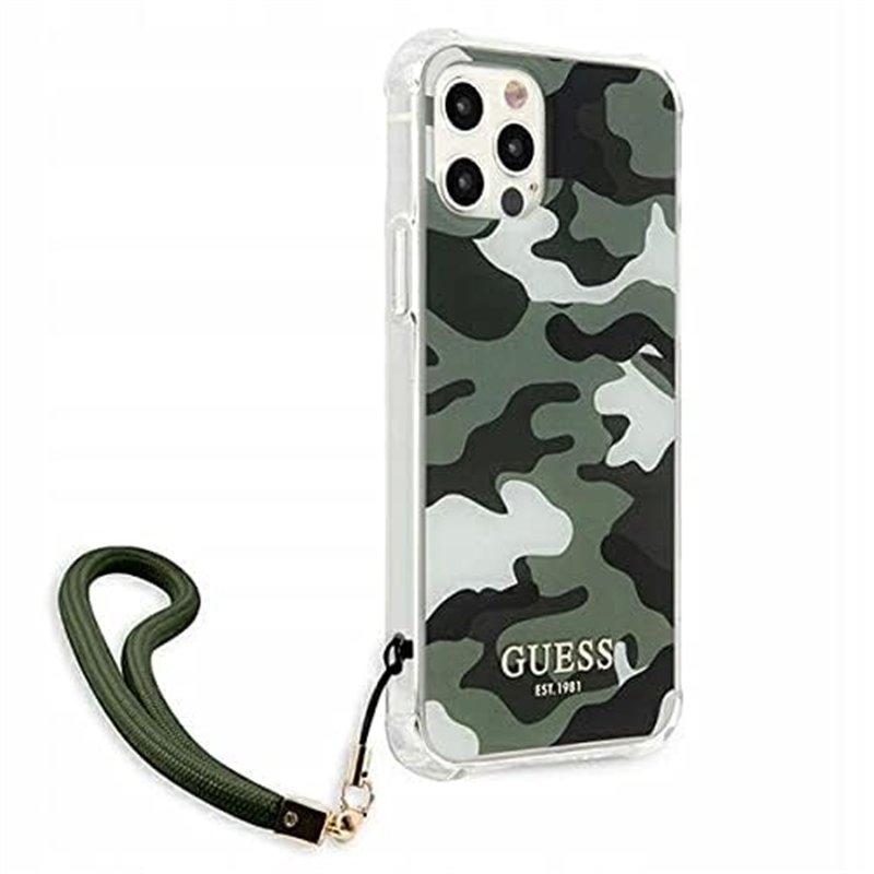 Image secondaire de Guess Couche Originale Antichoc Verte pour iPhone 12 E 12 Pro