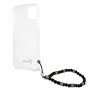 Guess GUHCP13SKPSBK Coque de Protection pour iPhone 13 Mini 5,4" Transparent Black Pearl