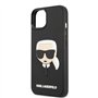 KARL LAGERFELD KLHCP14MKH3DBK Coque Rigide en Caoutchouc 3D pour iPhone 14 Plus 6,7" Noir/Noir