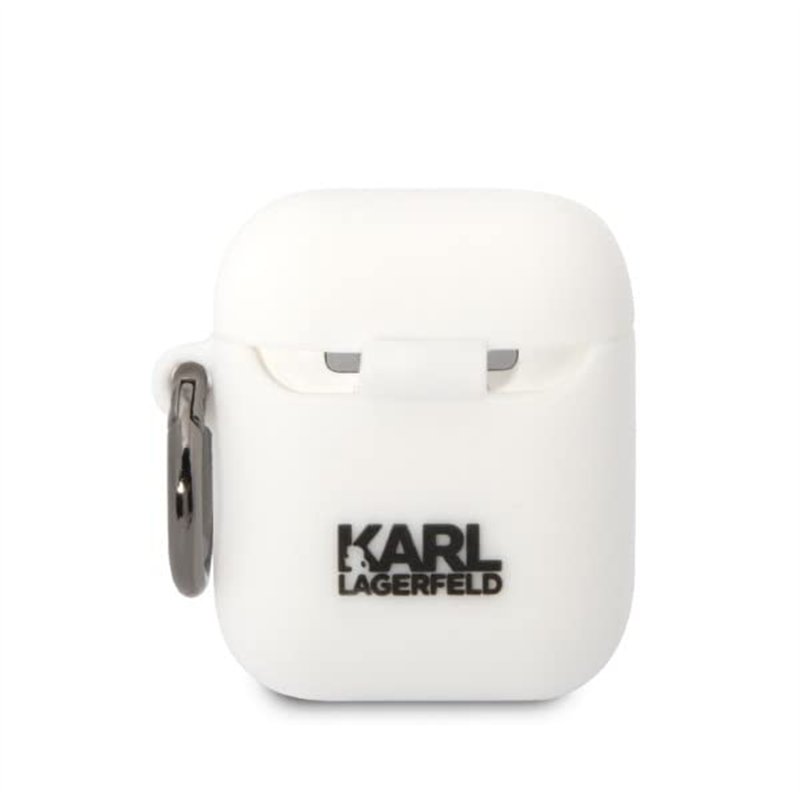 Image secondaire de Karl Lagerfeld Silicone NFT Choupette Head 3D Coque AirPods 1/2 gen, Blanc