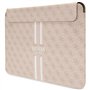 Guess Manchon GUCS16P4RPSP 16" Rose 4G à Rayures imprimées