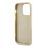 Guess GUHMP15XPSAHMCB Saffiano Coque Rigide dorée pour iPhone 15 Pro Max 6,7"