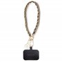 GUESS GUOUCHSAMC4K Bracelet universel Noir Saffiano Chain 4G Charm