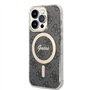 CG Mobile Guess Magsafe IML 4G Coque Rigide pour iPhone 15 Pro Noir