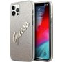 Guess Vintage Glitter Collection Coque GUHCP12LPCUGLSGO pour iPhone 12 Pro Max, Doré