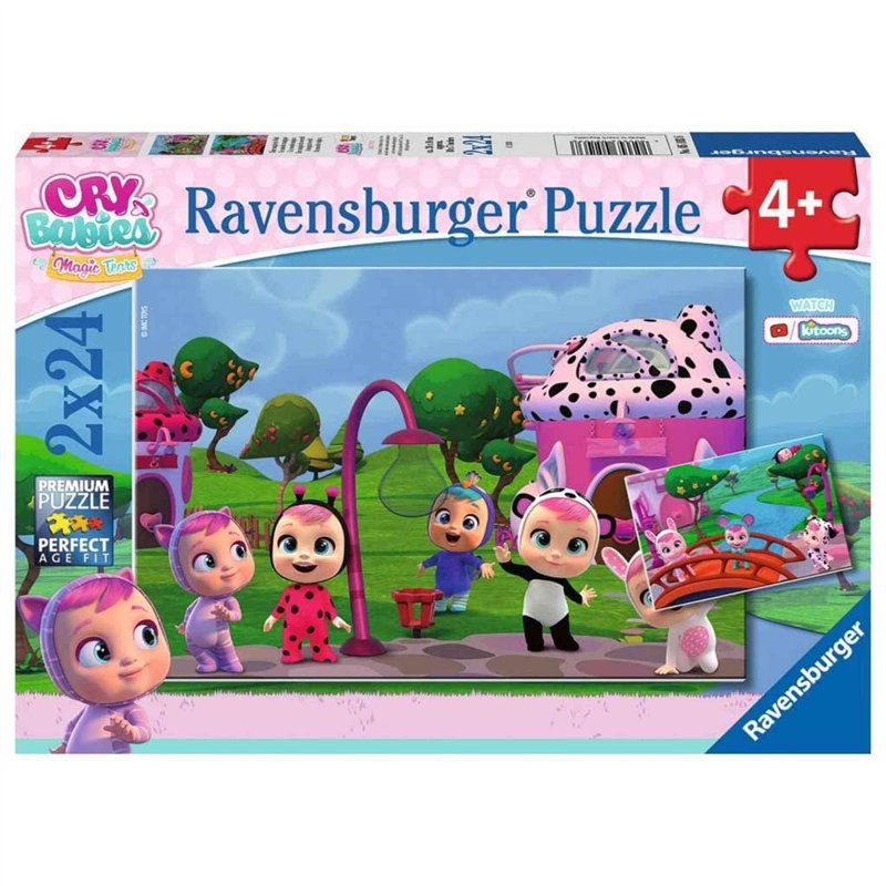Ravensburger Cry Babies Puzzle 2 x 24 pièces, pour Enfants 4 + Ans, 5103, Multicolore