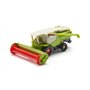 siku 1476, Moissonneuse-Batteuse Claas, Métal/Plastique, Vert, Rabatteur Mobile, Tuyau De Réservoir Pivotant