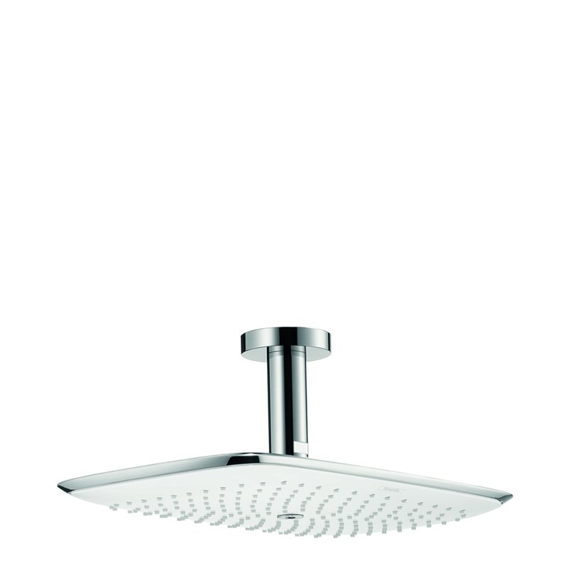 Hansgrohe 27390400 PuraVida Douche-pluie 400 mm avec connexion au plafond 100 mm Blanc/chromé
