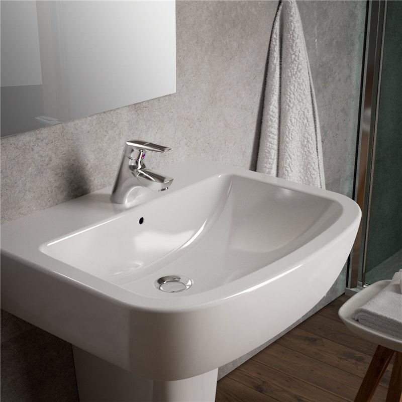 Image secondaire de Ideal Standard A5654AA Mitigeur de lavabo CeraMix Blue Lift avec système d'évacuation Chromé