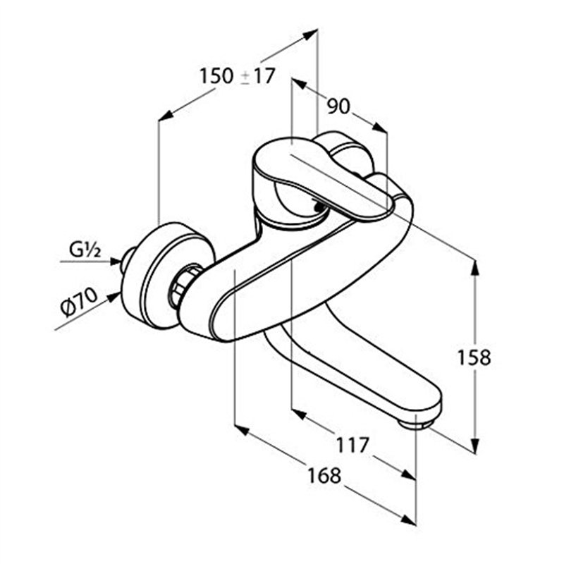 Image secondaire de Kludi 328810575 OBJEKTA Robinet d'évier de Cuisine, Chrome
