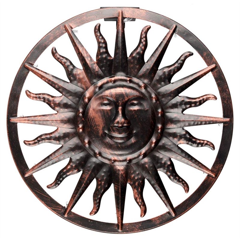 HI Lampe Solaire LED Murale Applique Eclairage Extérieur Luminaire Jardin