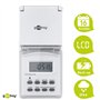 Goobay 51301 Minuteur Numérique IP44, Blanc, Fiche Allemande