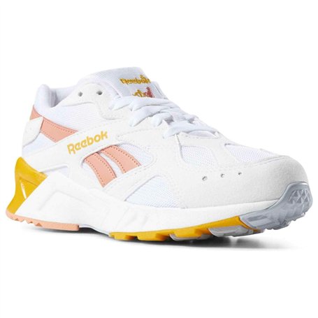 Reebok Mixte Sportswear Classic Aztrek Chaussures de Sport pour Homme Blanc Piste d'athlétisme, 41 EU