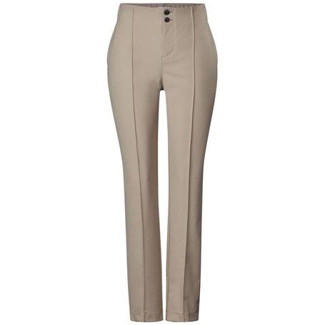 STREET ONE Chino Technostretch Hw, Safari Beige, 40W x 30L Femme Ensemble de Pantalon